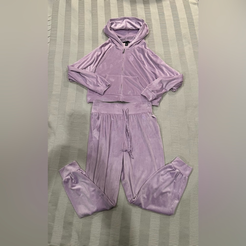 Victoria Secret Onpoint velour track suit M